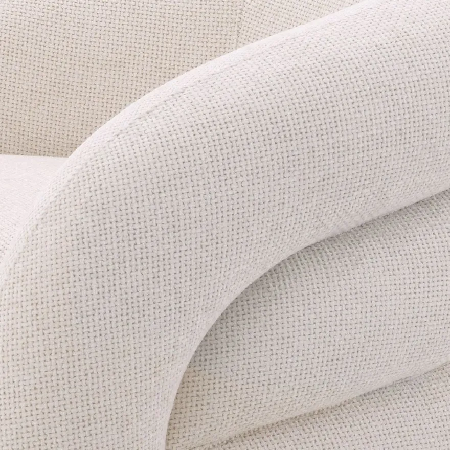 Casa Padrino Luxus Drehsessel Weiß 91 x 80 x H. 66 cm - Wohnzimmer Sessel - Wohnzimmer Möbel - Luxus Möbel - Wohnzimmer Einrichtung - Luxus Einrichtung