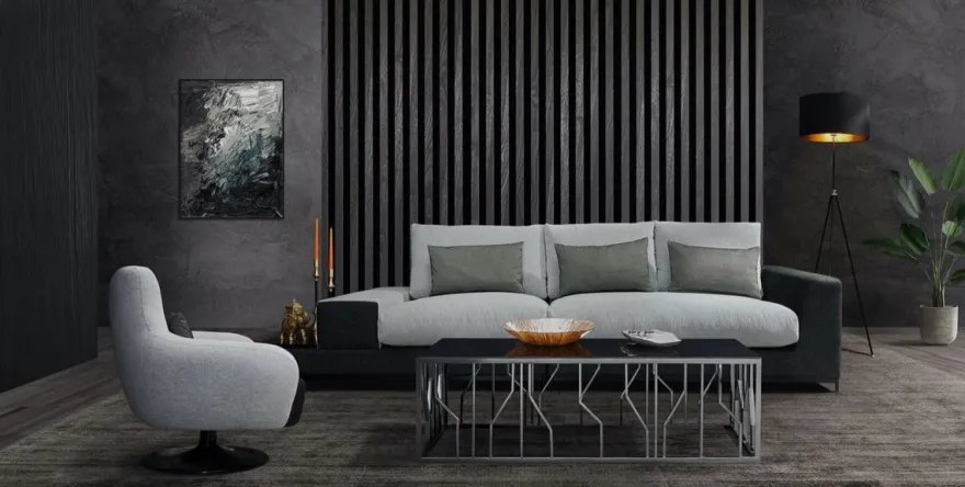 Casa Padrino Luxus Drehsessel Hellgrau / Schwarz 87 x 84 x H. 88 cm - Wohnzimmer Sessel mit dekorativem Kissen - Luxus Wohnzimmer Möbel