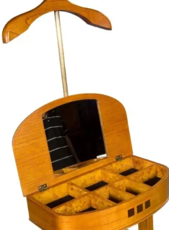 Casa Padrino Luxus Dressboy Hellbraun 52 x 34 x H. 100 cm - Kleiderständer - Garderobenständer - Stummer Diener - Schlafzimmer Accessoires - Hotel Accessoires