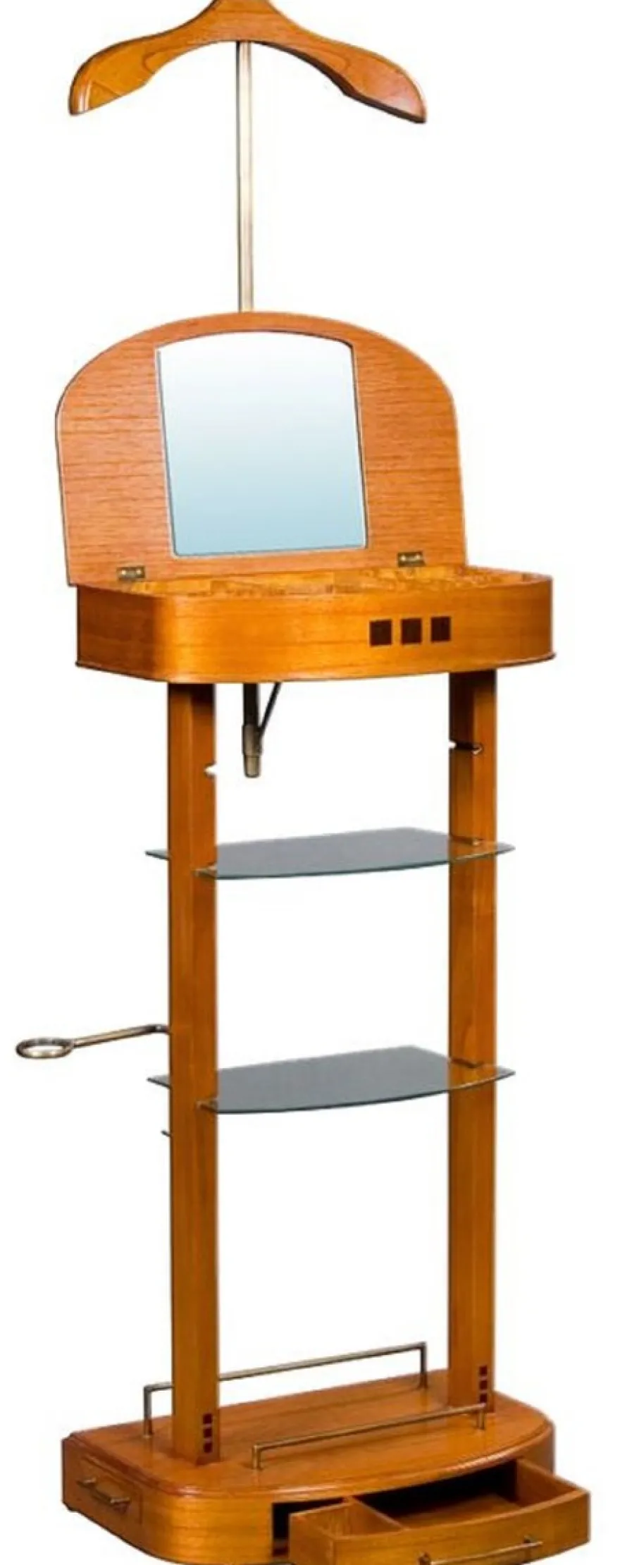 Casa Padrino Luxus Dressboy Hellbraun 52 x 34 x H. 100 cm - Kleiderständer - Garderobenständer - Stummer Diener - Schlafzimmer Accessoires - Hotel Accessoires