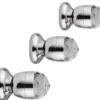 Casa Padrino Luxus Duscharmaturen Set mit Swarovski Kristallglas Silber - Badezimmer Duschgarnitur - Erstklassische Qualität - Made in Italy