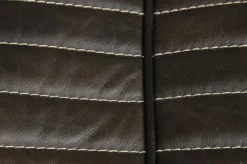 Casa Padrino Luxus Echt Leder Sofa VLAB in New Fudge, 3 Sitzer, 259 x 109 x 70 cm