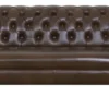 Casa Padrino Luxus Echtleder 2er Sofa Dunkelbraun 180 x 90 x H. 80 cm - Wohnzimmermöbel im Chesterfield Design
