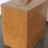 Casa Padrino Luxus Echtleder Minibar / Kofferbar mit Zubehör 32 x 23 x H. 36 cm - Luxus Qualität