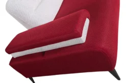 Casa Padrino Luxus Ecksofa Bordeauxrot / Weiß / Grau 310 x 310 cm - Wohnzimmer Sofa