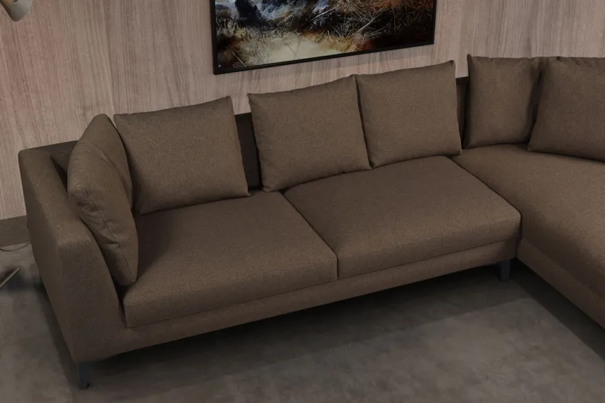 Casa Padrino Luxus Ecksofa Braun / Schwarz 313 x 178 x H. 73 cm - Wohnzimmer Sofa - Wohnzimmer Möbel - Luxus Möbel - Luxus Wohnzimmer Einrichtung
