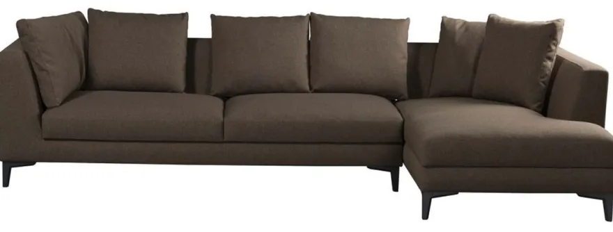 Casa Padrino Luxus Ecksofa Braun / Schwarz 313 x 178 x H. 73 cm - Wohnzimmer Sofa - Wohnzimmer Möbel - Luxus Möbel - Luxus Wohnzimmer Einrichtung