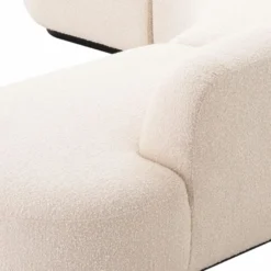 Casa Padrino Luxus Ecksofa Creme / Schwarz 300 x 257 x H. 70 cm - Wohnzimmer & Hotel Möbel