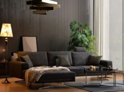 Casa Padrino Luxus Ecksofa Grau / Silber 310 x 180 x H. 70 cm - Wohnzimmer Sofa - Wohnzimmer Möbel - Luxus Möbel - Luxus Einrichtung