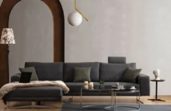 Casa Padrino Luxus Ecksofa Grau / Silber 310 x 180 x H. 70 cm - Wohnzimmer Sofa - Wohnzimmer Möbel - Luxus Möbel - Luxus Einrichtung