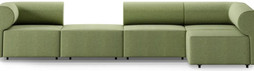 Casa Padrino Luxus Ecksofa Grün 360 x 180 cm - Modulares Wohnzimmer Sofa - Luxus Wohnzimmer Möbel