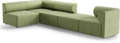 Casa Padrino Luxus Ecksofa Grün 360 x 180 cm - Modulares Wohnzimmer Sofa - Luxus Wohnzimmer Möbel