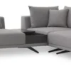 Casa Padrino Luxus Ecksofa Grau / Schwarz 340 x 292 x H. 64 cm - Edles Wohnzimmer Sofa mit Kissen - Luxus Möbel - Luxus Qualität