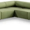 Casa Padrino Luxus Ecksofa Grün 360 x 360 cm - Modulares Wohnzimmer Sofa - Luxus Wohnzimmer Möbel