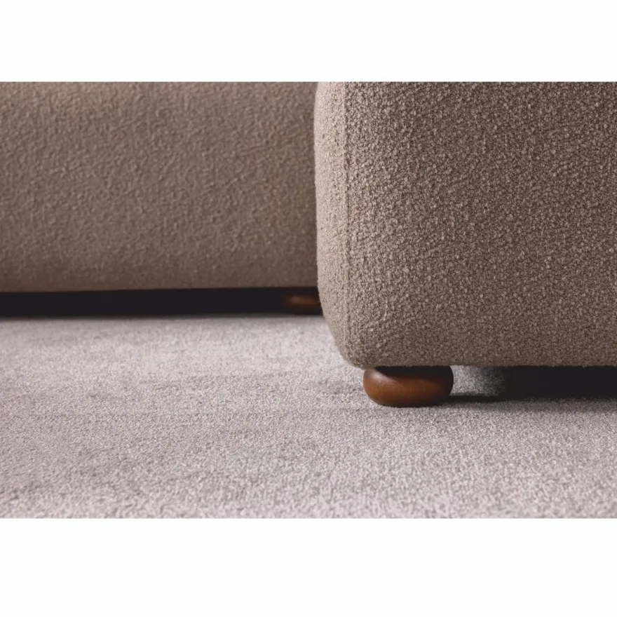 Casa Padrino Luxus Ecksofa Grau / Braun 390 cm - Modulares Wohnzimmer Sofa