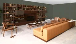 Casa Padrino Luxus Ecksofa Hellbraun / Braun / Dunkelbraun 450 x 225 x H. 73 cm - Wohnzimmer Sofa - Wohnzimmer Möbel - Luxus Möbel - Luxus Wohnzimmer Einrichtung