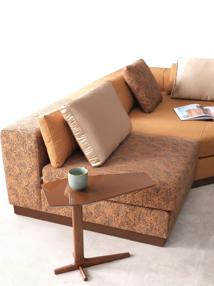 Casa Padrino Luxus Ecksofa Hellbraun / Braun / Dunkelbraun 450 x 225 x H. 73 cm - Wohnzimmer Sofa - Wohnzimmer Möbel - Luxus Möbel - Luxus Wohnzimmer Einrichtung