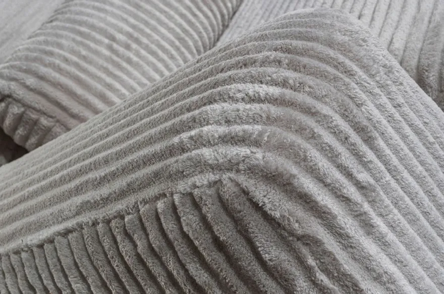Casa Padrino Luxus Ecksofa mit verstellbaren Rückenlehnen Grau / Schwarz 330 x 240 cm