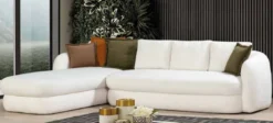 Casa Padrino Luxus Ecksofa Weiß 300 x 200 x H. 75 cm - Wohnzimmer Sofa - Wohnzimmer Möbel - Luxus Möbel - Luxus Einrichtung