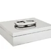 Casa Padrino Luxus Edelstahl Beauté Box Silber 39 x 31 x H. 14,5 cm - Hotel Kollektion