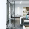 Casa Padrino Luxus Edelstahl Heizung Grau H. 180 cm - Luxus Heizkörper