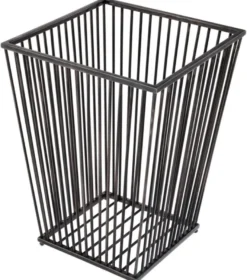 Casa Padrino Luxus Edelstahl Wäschekorb Bronze 30 x 30 x H. 40,5 cm - Luxus Kollektion