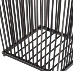 Casa Padrino Luxus Edelstahl Wäschekorb Bronze 30 x 30 x H. 40,5 cm - Luxus Kollektion