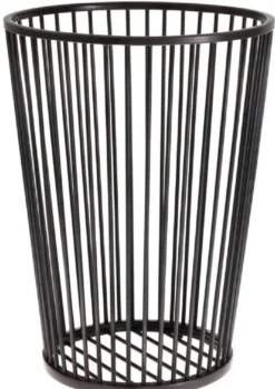 Casa Padrino Luxus Edelstahl Wäschekorb Bronze Ø 30 x H. 40,5 cm - Luxus Badezimmer Accessoires