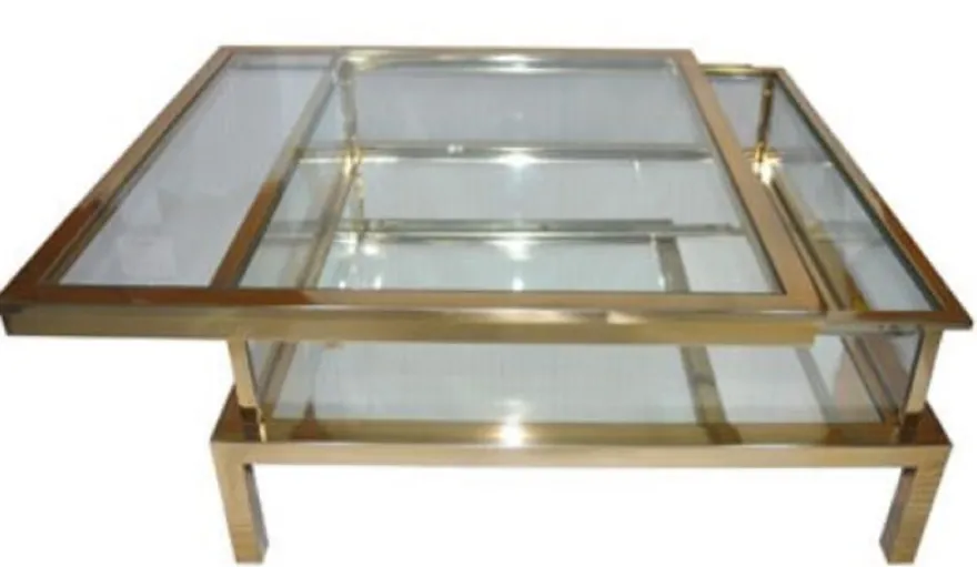 Casa Padrino Luxus Edelstahl Couchtisch Gold 100 x 100 x H. 40 cm - Quadratischer Wohnzimmertisch mit Glasplatten - Wohnzimmer Möbel