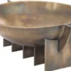 Casa Padrino Luxus Edelstahl Deko Schale Vintage Messingfarben 30 x 25 x H. 11,5 cm - Edle Obstschale - Hotel & Restaurant Deko Accessoires