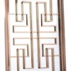 Casa Padrino Luxus Edelstahl Wandspiegel Rosegold 85 x 6 x H. 220 cm - Designer Spiegel - Garderobenspiegel - Wohnzimmer Spiegel