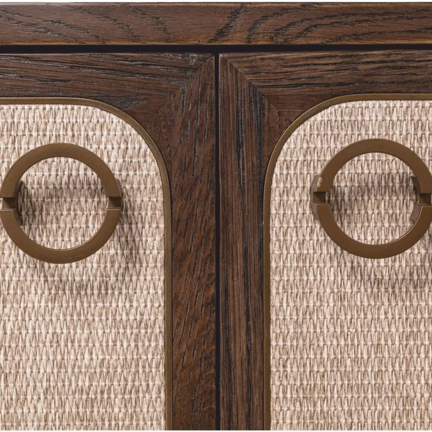 Casa Padrino Luxus Eichenholz Sideboard mit 4 Türen Braun 180 cm - Luxus Möbel