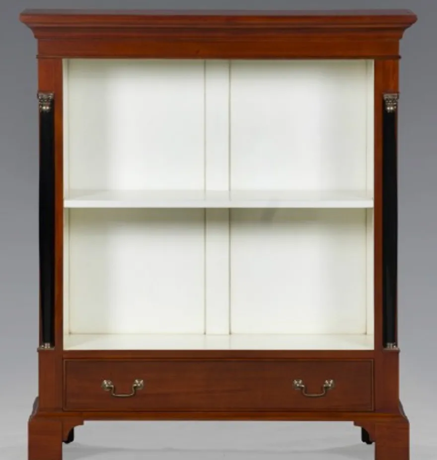 Casa Padrino Luxus Empire Bücherschrank aus Mahagoni Massivholz - 110 x 95 x 29 cm