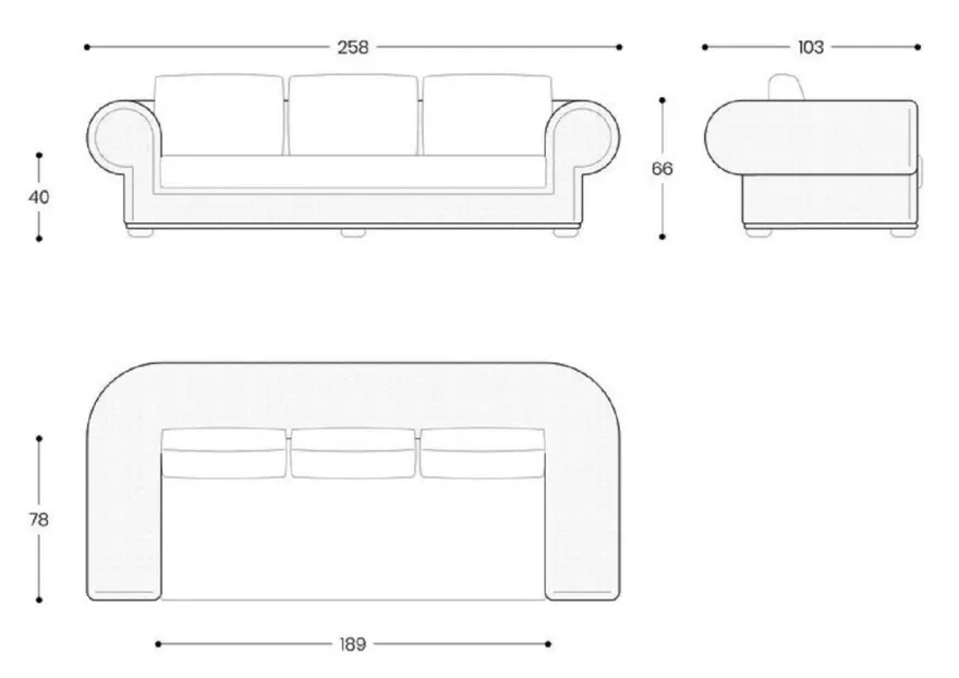 Casa Padrino Luxus 3er Gartensofa Creme / Beige / Weiß / Braun 258 cm