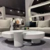 Casa Padrino Luxus 4er Sofa Grau / Schwarz 320 x 100 x H. 74 cm - Wohnzimmer Sofa - Hotel Sofa - Wohnzimmer Möbel - Hotel Möbel - Luxus Möbel - Luxus Einrichtung - Wohnzimmer Einrichtung