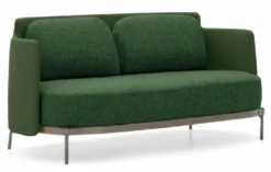 Casa Padrino Luxus 2er Sofa Grün / Bronze 160 cm - Wohnzimmer & Hotel Möbel