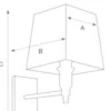 Casa Padrino Luxus 1er Wandleuchte im Barock Stil aus Antik Messing, 12 x 9 x 29 cm