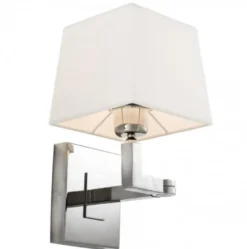 Casa Padrino Luxus 1er Wandleuchte Nickel - Wandlampe mit Schwenkarm - 15 x 22,5-30 x 28 cm