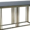 Casa Padrino Luxus Esstisch Antik Gold / Schwarz 200 x 100 x H. 76 cm - Rechteckiger Küchentisch mit Glasplatte - Esszimmer Möbel - Küchen Möbel - Luxus Möbel - Luxus Einrichtung
