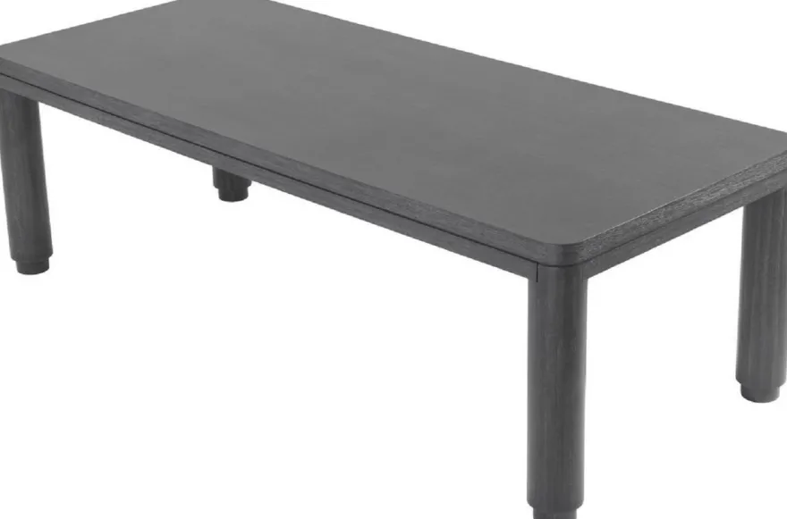 Casa Padrino Luxus Esstisch Anthrazitgrau 240 x 100 x H. 76 cm - Massivholz Küchentisch - Rechteckiger Esszimmertisch - Luxus Esszimmer Möbel