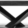Casa Padrino Luxus Esstisch Anthrazit / Schwarz 200 x 100 x H. 76 cm - Rechteckiger Küchentisch mit Marmorplatte und Edelstahl Gestell - Luxus Esszimmer Möbel