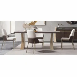 Casa Padrino Luxus Esstisch Braun / Beige 208 cm - Hotel & Esszimmer Möbel