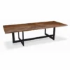 Casa Padrino Luxus Esstisch Braun / Schwarz 310 cm - Esszimmer Möbel
