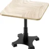 Casa Padrino Luxus Esstisch Beige / Messing / Schwarz 75 x 75 x H. 75,5 cm - Quadratischer Küchentisch mit Travertin Tischplatte - Esszimmer Möbel - Luxus Möbel - Luxus Einrichtung