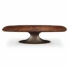 Casa Padrino Luxus Esstisch Braun / Antik Gelbgold 310 cm - Esszimmmer Möbel