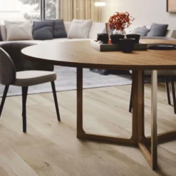 Casa Padrino Luxus Esstisch Braun Ø 130 cm - Esszimmer Möbel - Made in Italy