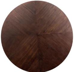 Casa Padrino Luxus Esstisch Dunkelbraun Ø 120 x H. 76 cm - Runder Massivholz Küchentisch - Esszimmer Möbel - Küchen Möbel - Luxus Möbel - Luxus Einrichtung