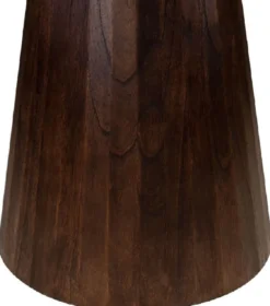 Casa Padrino Luxus Esstisch Dunkelbraun Ø 120 x H. 76 cm - Runder Massivholz Küchentisch - Esszimmer Möbel - Küchen Möbel - Luxus Möbel - Luxus Einrichtung