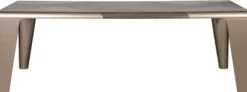 Casa Padrino Luxus Esstisch Dunkelbraun / Bronze 235 x 110 x H. 77 cm - Rechteckiger Esszimmertisch - Esszimmer Möbel - Hotel Möbel - Luxus Möbel - Luxus Qualität