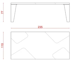Casa Padrino Luxus Esstisch Dunkelbraun / Bronze 235 x 110 x H. 77 cm - Rechteckiger Esszimmertisch - Esszimmer Möbel - Hotel Möbel - Luxus Möbel - Luxus Qualität